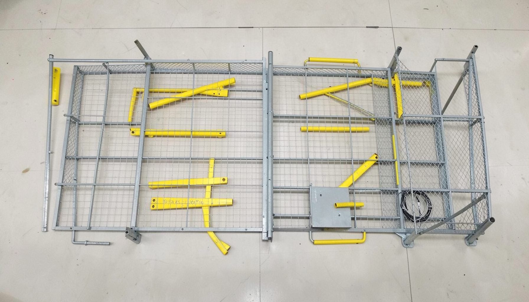 Woven metal mesh for elevator facade decoration